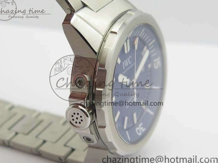 MIROTIME 0329 EasyMatch Aquatimer Automatic IW329004 V6F 1:1 Best Edition Blue Dial On SS Bracelet MIYOTA 7224